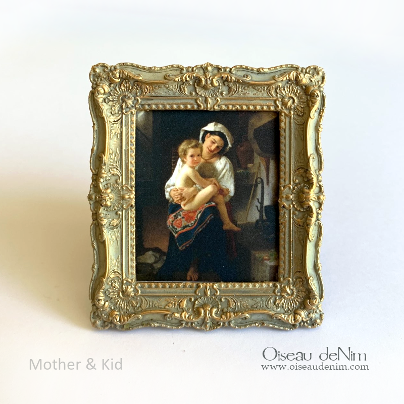 Miniature Painting Mother and Kid Oiseau deNim Miniatures