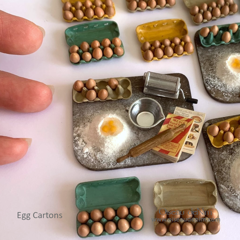 Egg CartonsMini Food Project Oiseau deNim Miniatures